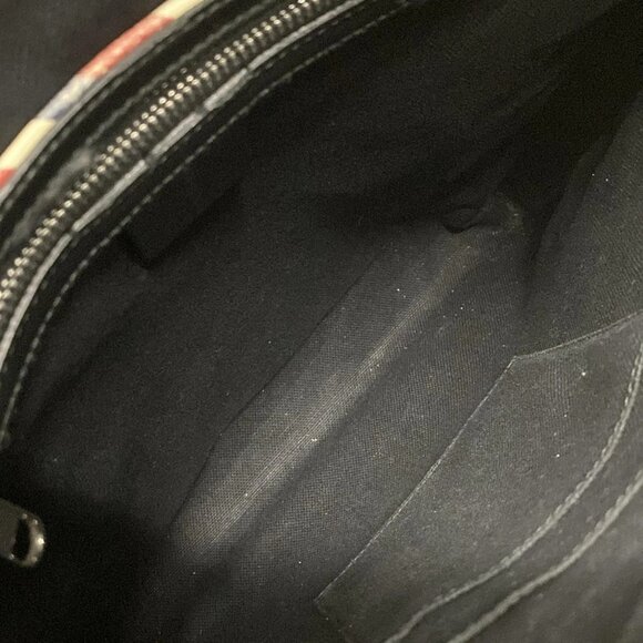 Auth GUCCI Courier/GG Supreme 474137 Black Light gray Multi PVC Leather - Picture 13 of 16
